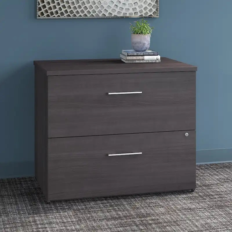 2-Drawer Lateral File Cabinet with Lock & Ball-Bearing Slides