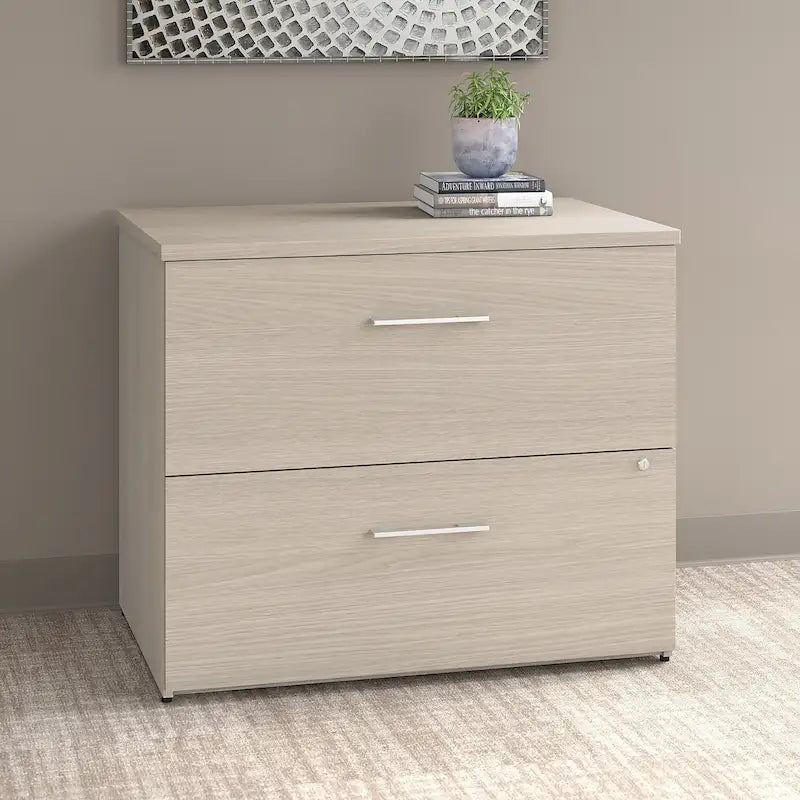 2-Drawer Lateral File Cabinet with Lock & Ball-Bearing Slides