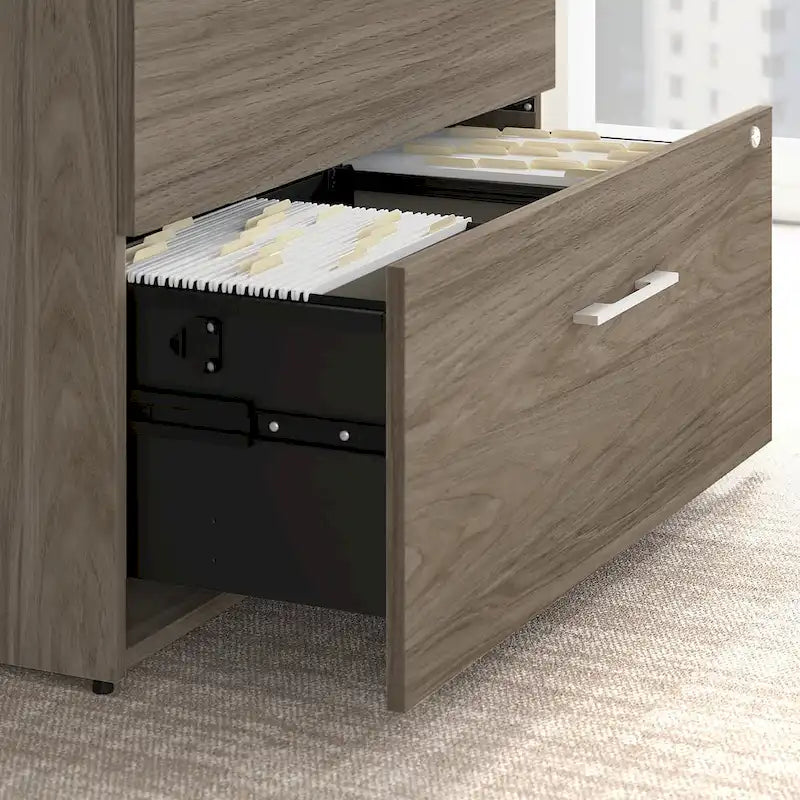 2-Drawer Lateral File Cabinet with Lock & Ball-Bearing Slides