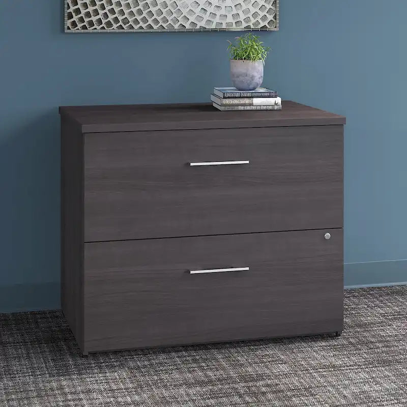 2-Drawer Lateral File Cabinet with Lock & Ball-Bearing Slides