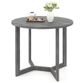 36" Round Pedestal Dining Table with Wing-Shaped Base – Seats 2–4