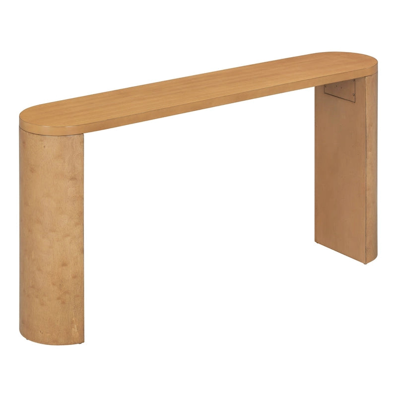Modern Entryway Console Table with Semi-Cylindrical Legs