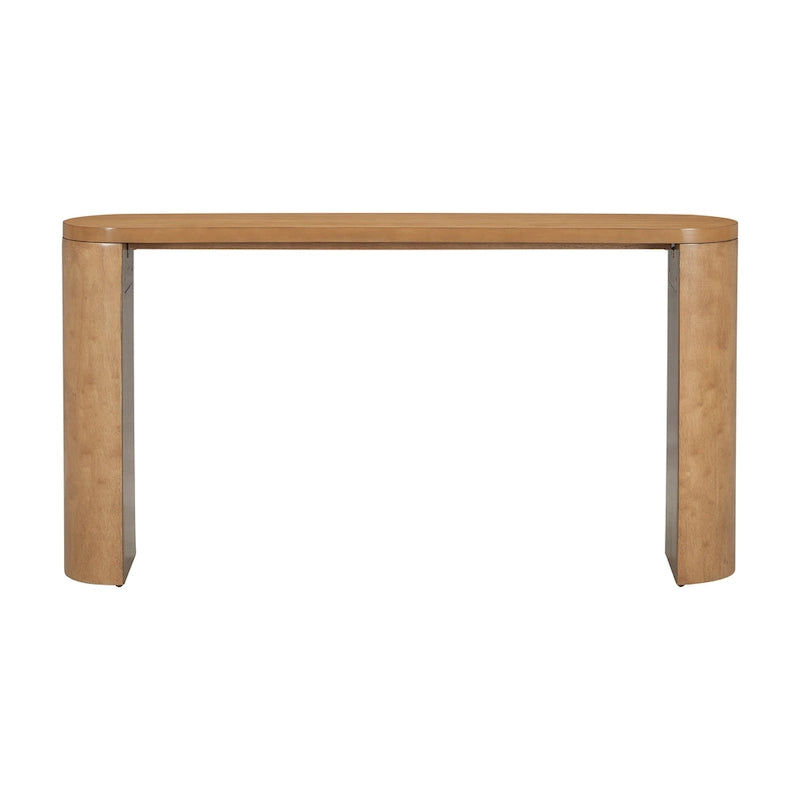 Modern Entryway Console Table with Semi-Cylindrical Legs