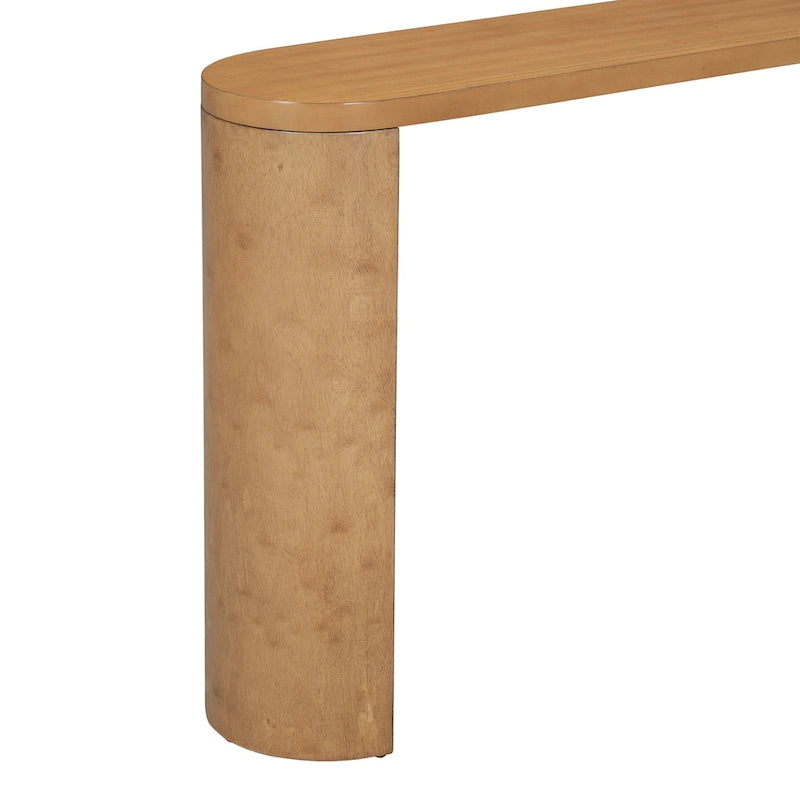 Modern Entryway Console Table with Semi-Cylindrical Legs