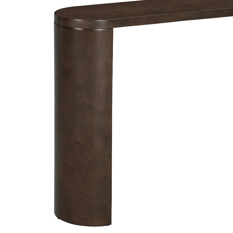 Modern Entryway Console Table with Semi-Cylindrical Legs