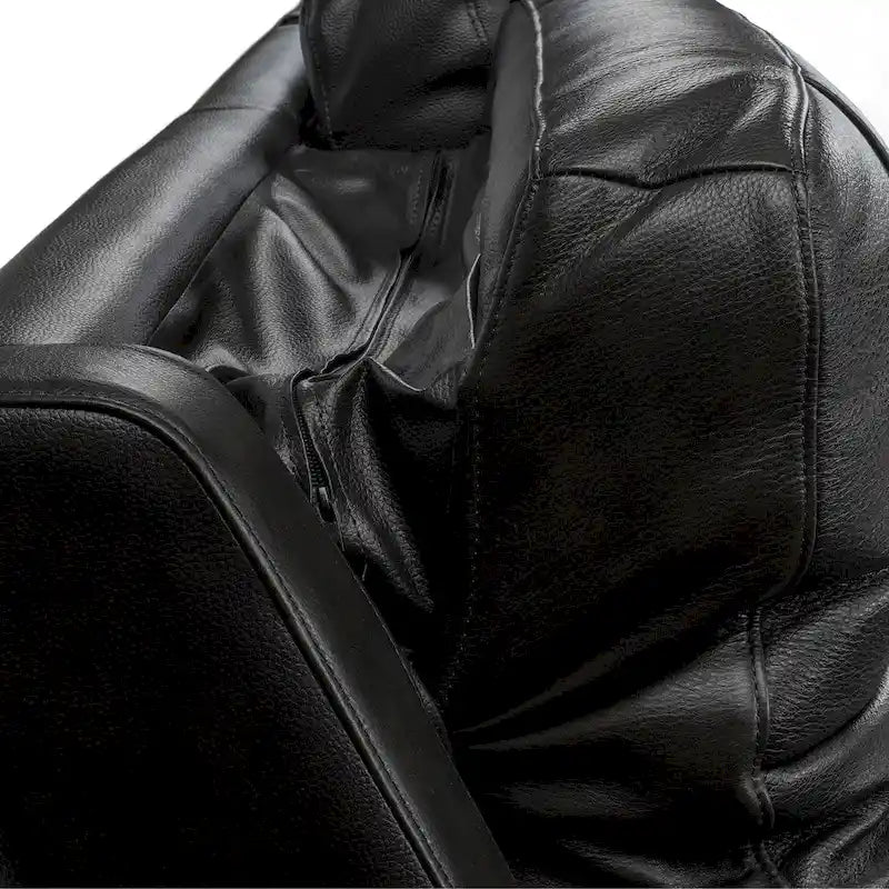 Top Grain Leather Power Reclining Loveseat with Adjustable Headrest, Lumbar and USB Charging