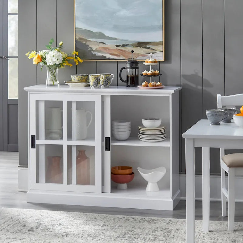 Sliding Glass Door Display Cabinet with Tempered Glass