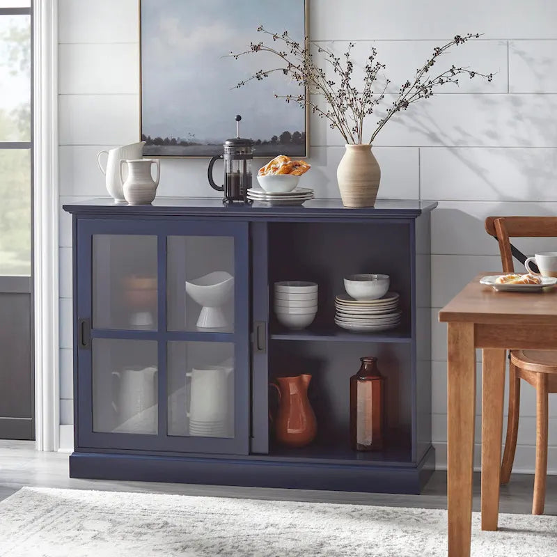 Sliding Glass Door Display Cabinet with Tempered Glass