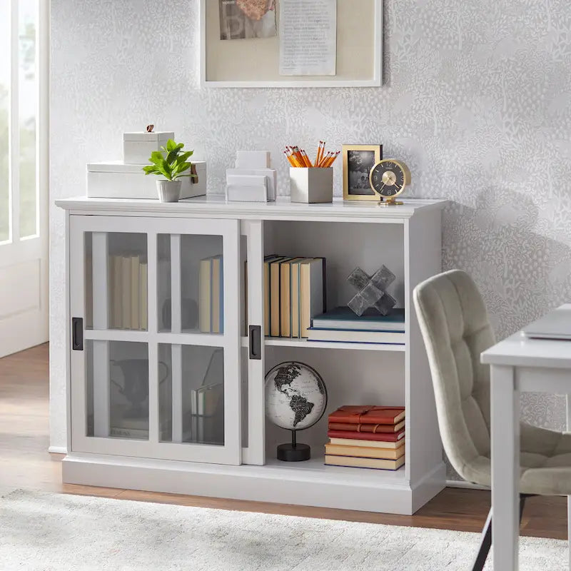 Sliding Glass Door Display Cabinet with Tempered Glass