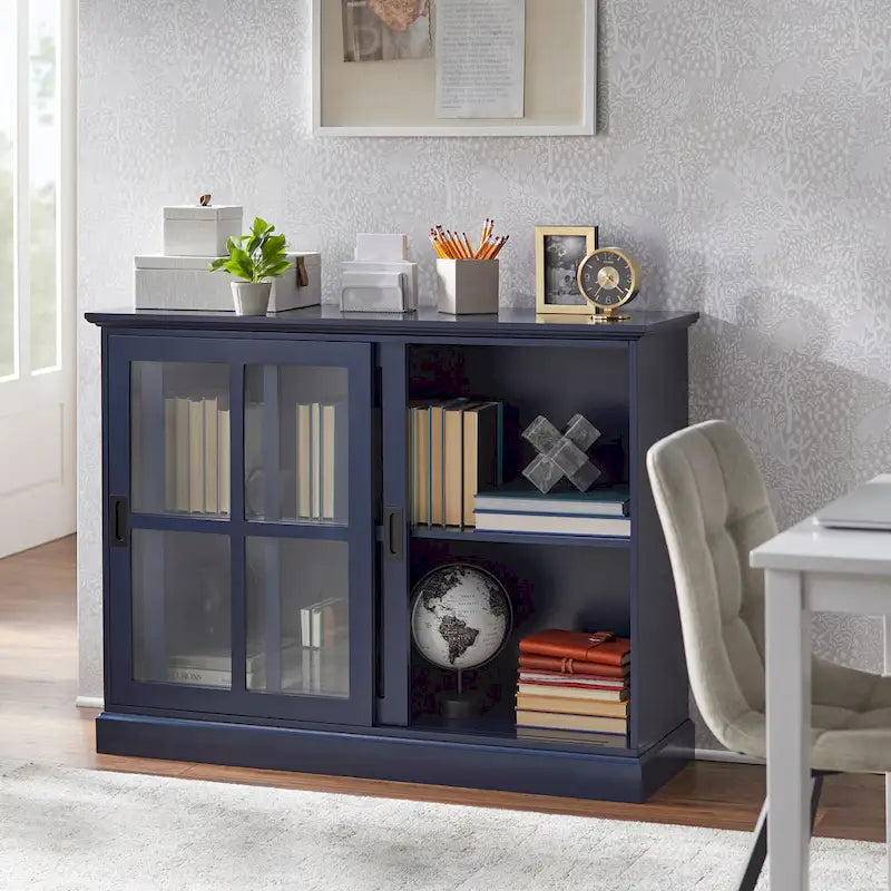 Sliding Glass Door Display Cabinet with Tempered Glass