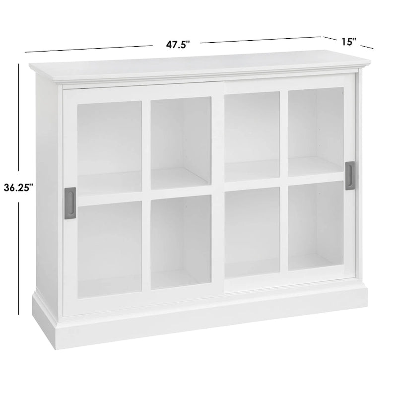 Sliding Glass Door Display Cabinet with Tempered Glass