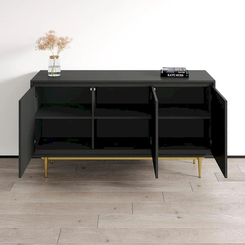 High-Gloss Modern Sideboard Buffet Cabinet