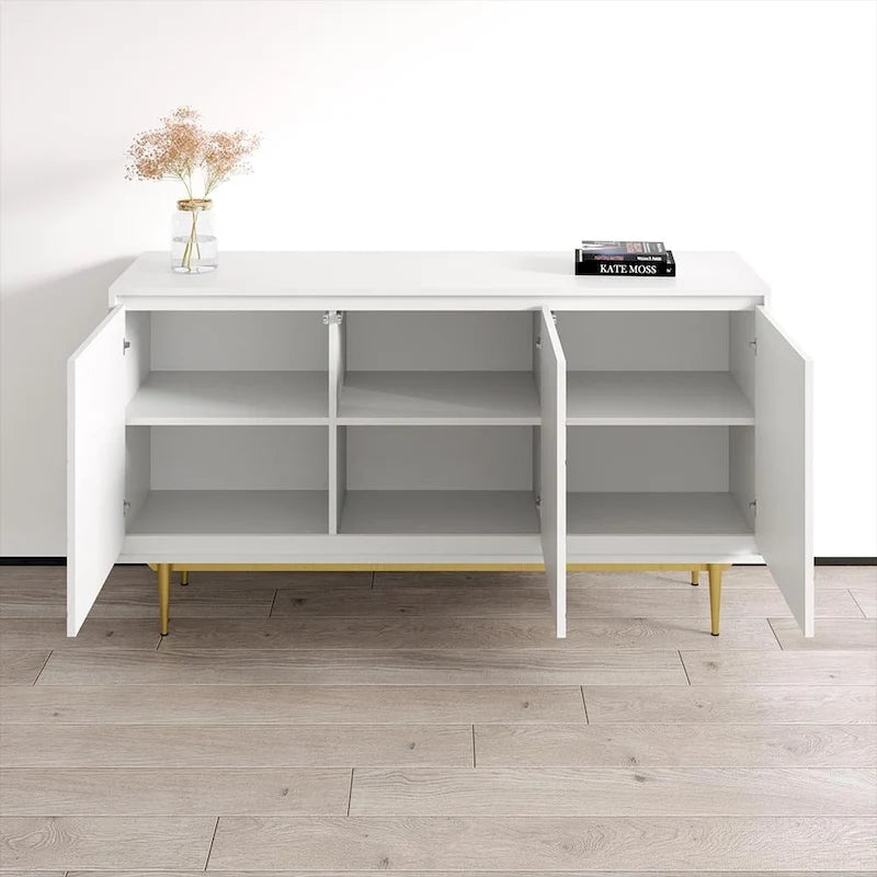 High-Gloss Modern Sideboard Buffet Cabinet