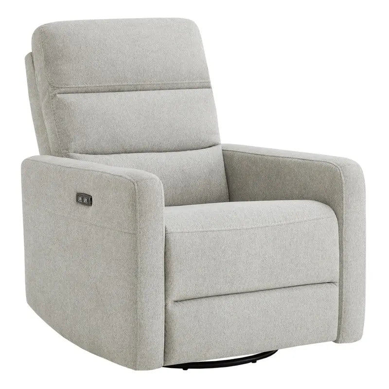 Power Swivel Recliner Chair with USB Charging Ports and Headrest