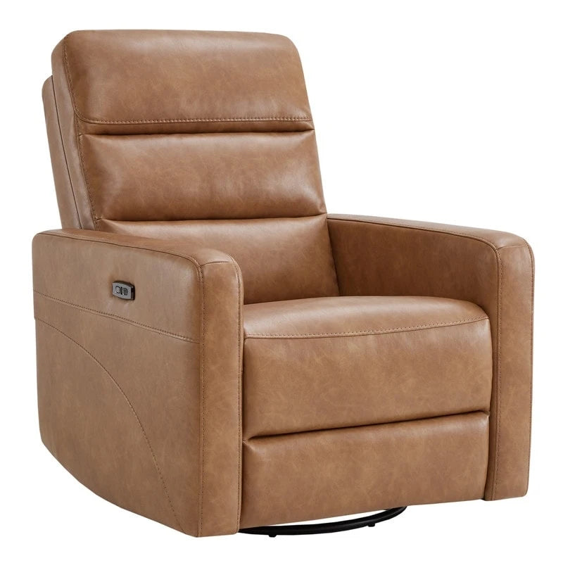 Power Swivel Recliner Chair with USB Charging Ports and Headrest
