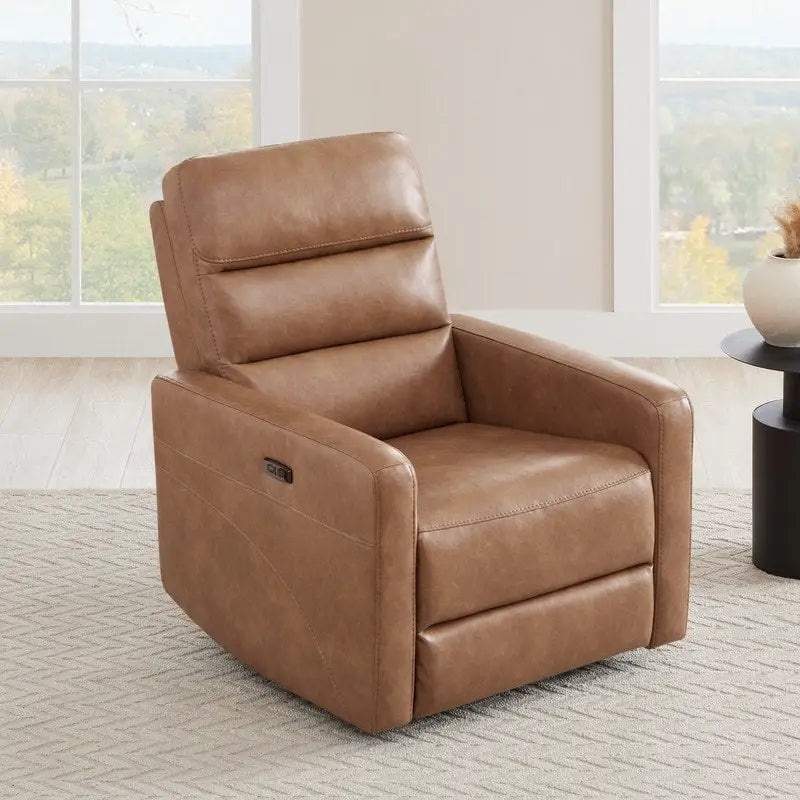 Power Swivel Recliner Chair with USB Charging Ports and Headrest