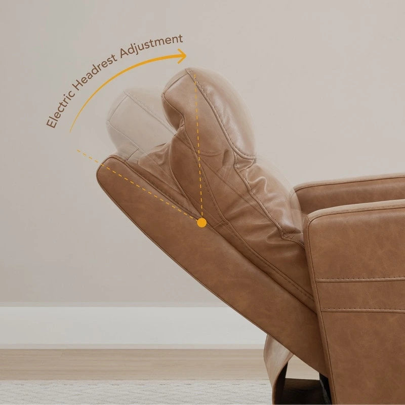 Power Swivel Recliner Chair with USB Charging Ports and Headrest
