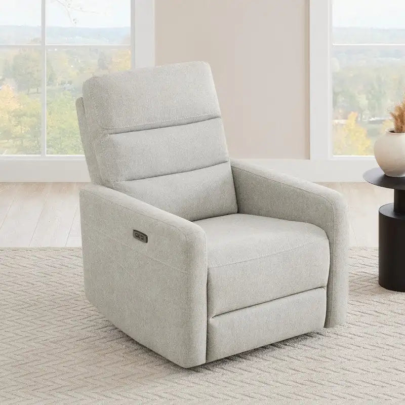Power Swivel Recliner Chair with USB Charging Ports and Headrest