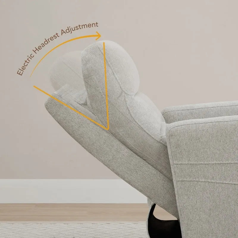 Power Swivel Recliner Chair with USB Charging Ports and Headrest