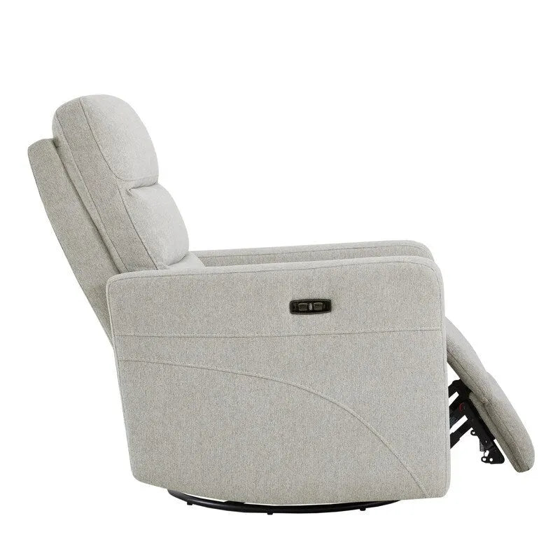 Power Swivel Recliner Chair with USB Charging Ports and Headrest