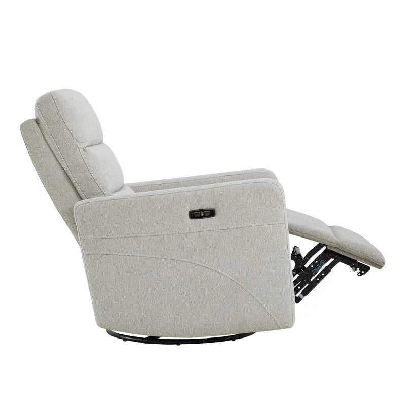 Power Swivel Recliner Chair with USB Charging Ports and Headrest