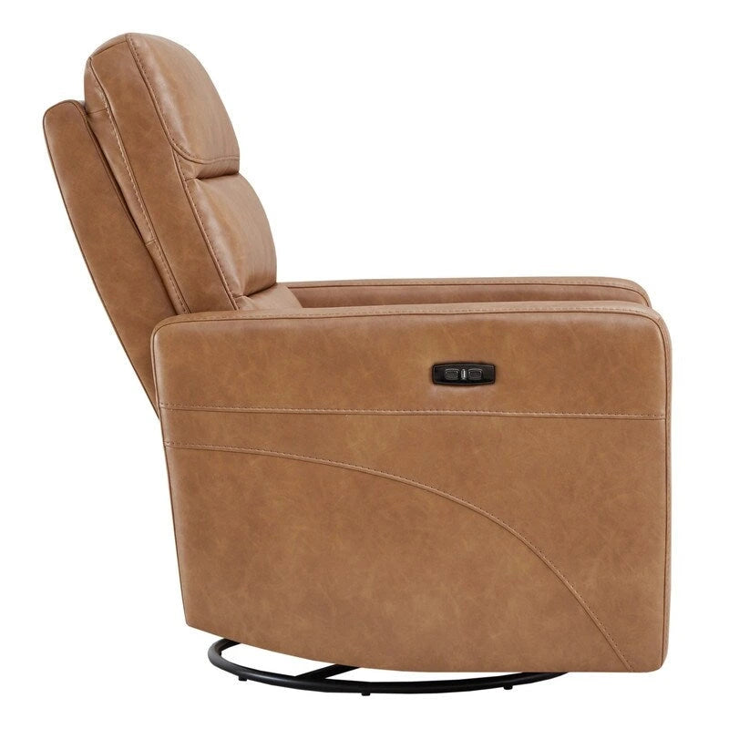 Power Swivel Recliner Chair with USB Charging Ports and Headrest