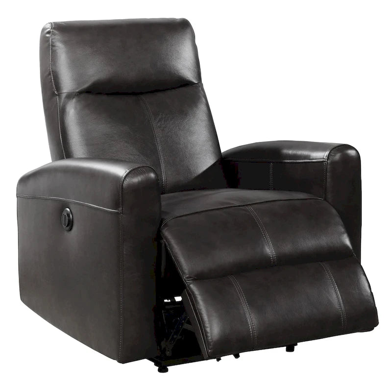 Leather Power Recliner Chair with Built-In Lumbar Massage