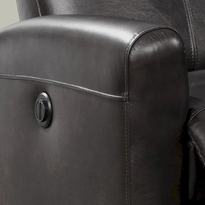 Leather Power Recliner Chair with Built-In Lumbar Massage