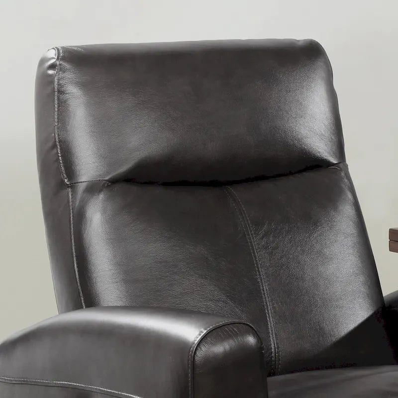 Leather Power Recliner Chair with Built-In Lumbar Massage