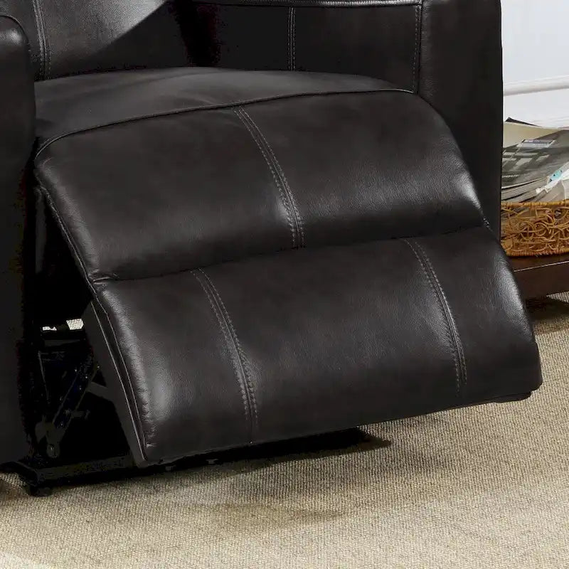 Leather Power Recliner Chair with Built-In Lumbar Massage