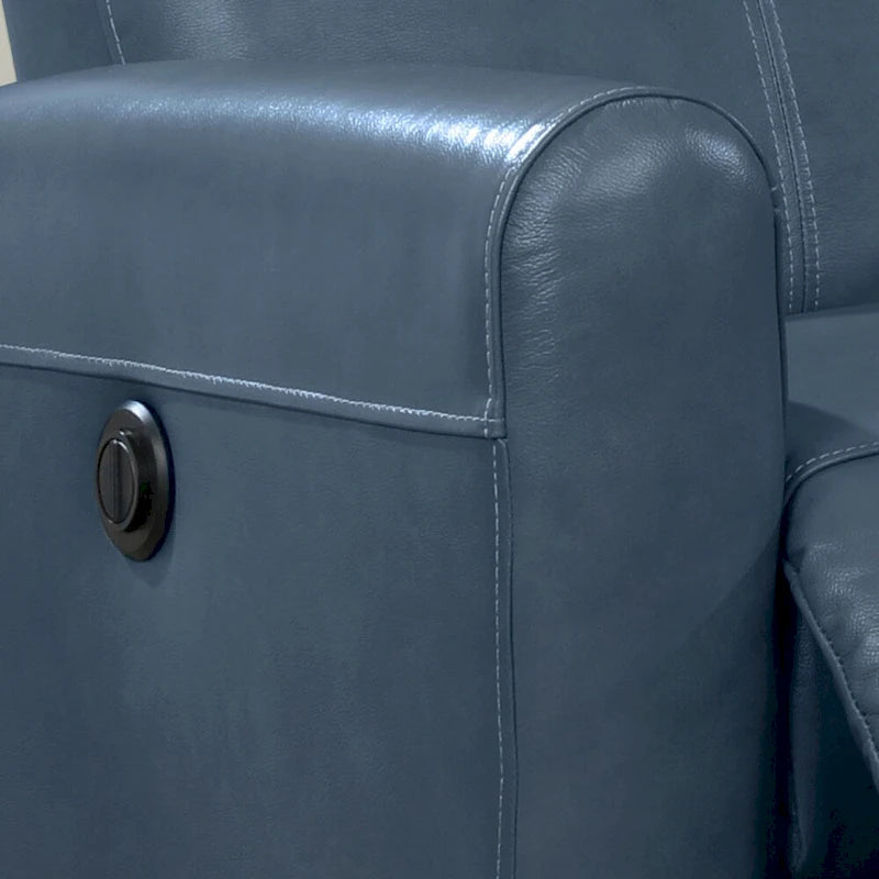 Leather Power Recliner Chair with Built-In Lumbar Massage