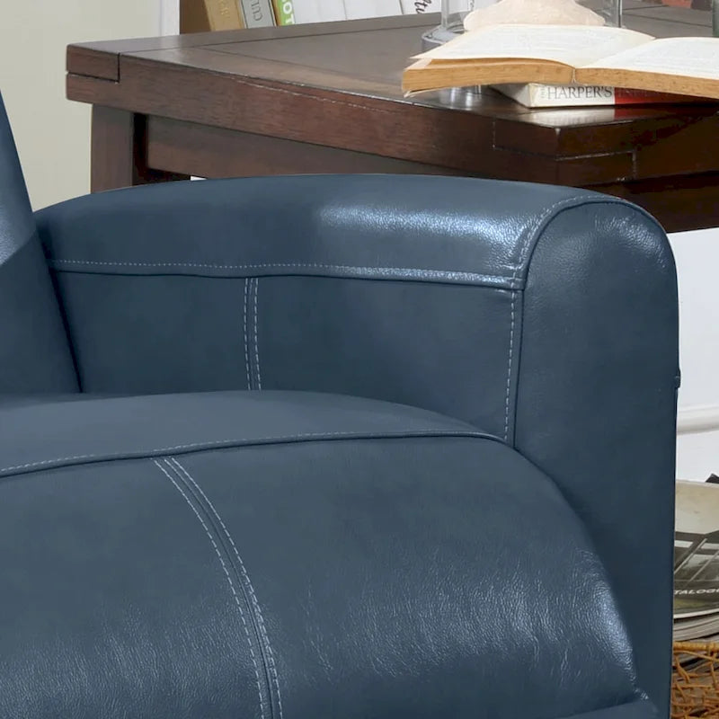 Leather Power Recliner Chair with Built-In Lumbar Massage