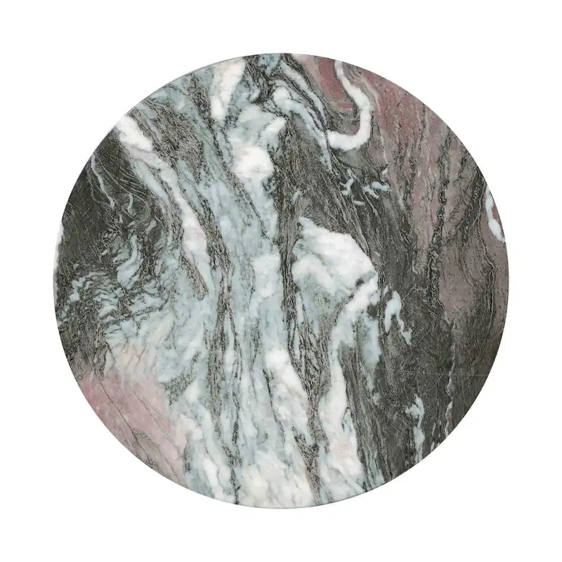 Grey and Blush Marble Side Table