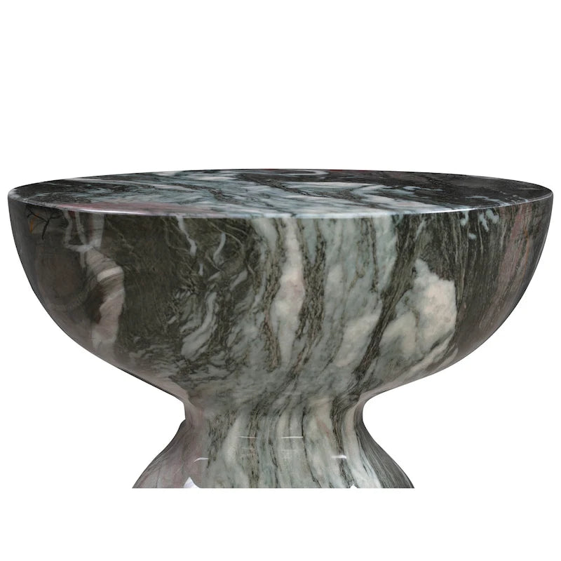 Grey and Blush Marble Side Table