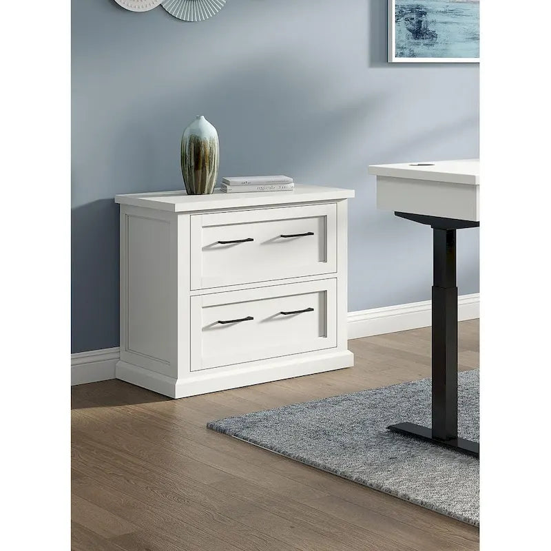 White Shaker-Style Lateral File Cabinet – Fully Assembled