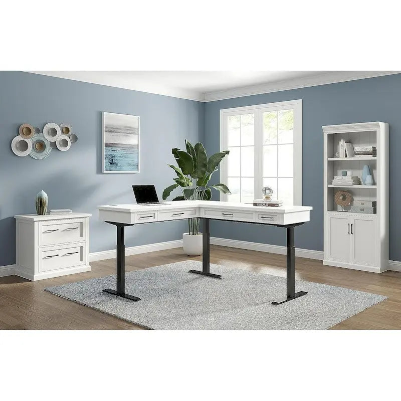White Shaker-Style Lateral File Cabinet – Fully Assembled