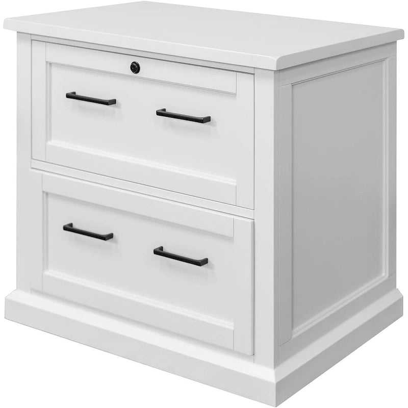 White Shaker-Style Lateral File Cabinet – Fully Assembled