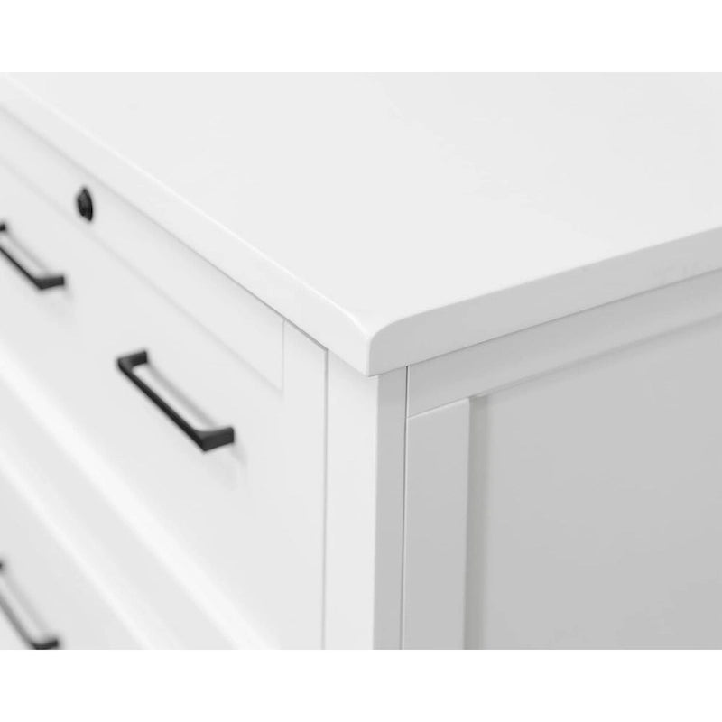 White Shaker-Style Lateral File Cabinet – Fully Assembled