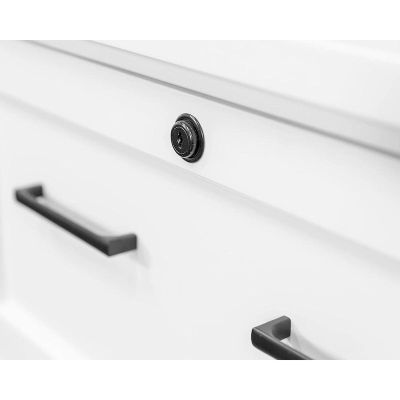 White Shaker-Style Lateral File Cabinet – Fully Assembled