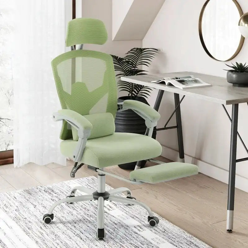 High-Back Reclining Gaming & Office Chair with Footrest