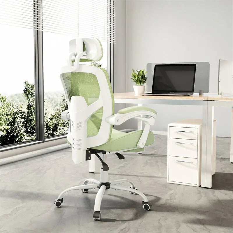High-Back Reclining Gaming & Office Chair with Footrest