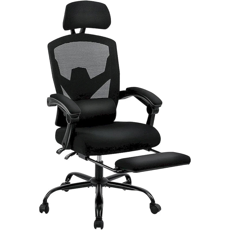 High-Back Reclining Gaming & Office Chair with Footrest