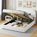 Queen Size Upholstered Platform Bed with Hydraulic Storage